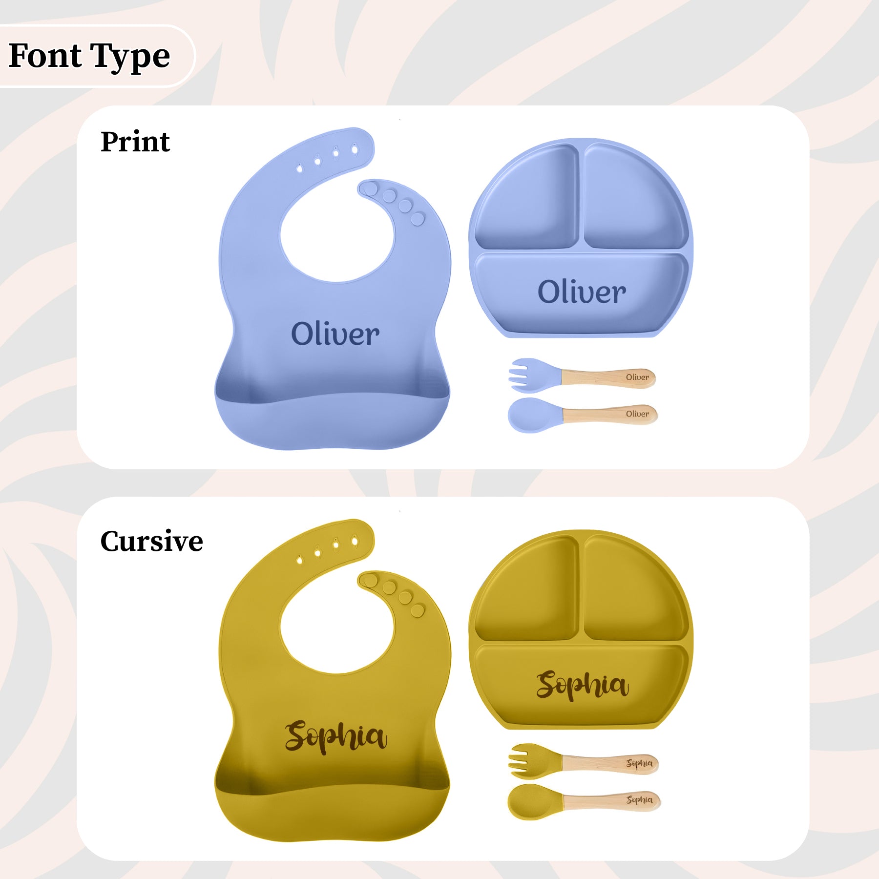 Noah + Nori™ Personalized Baby Feeding Set