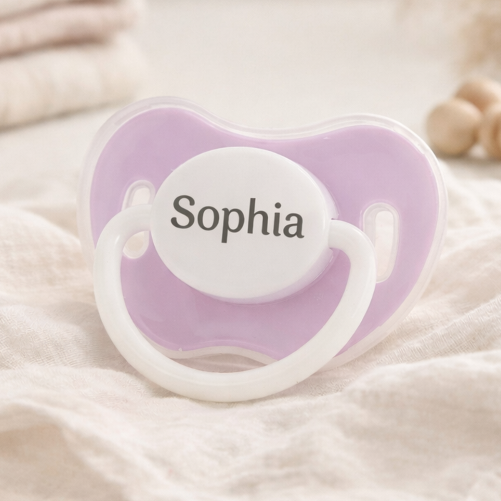 Noah + Nori™ Personalized Pacifier - Light Pink