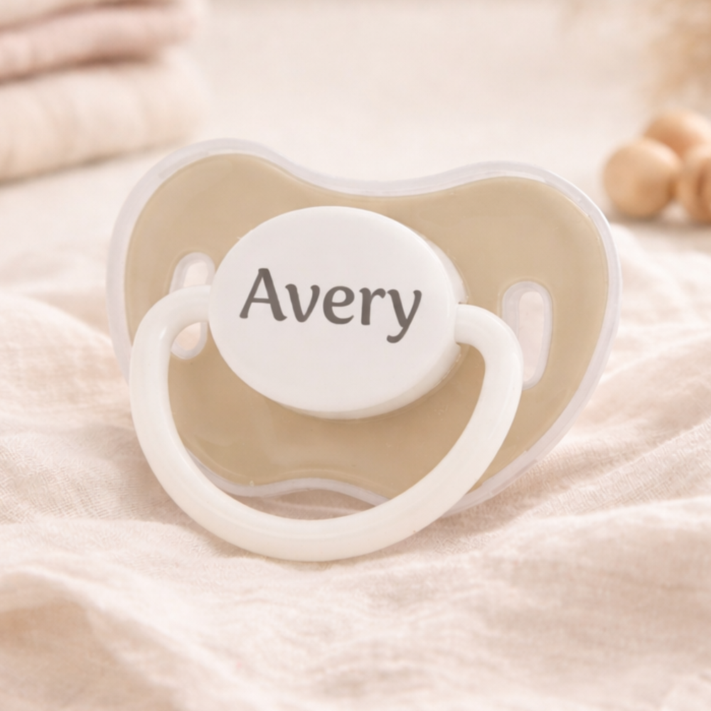 Noah + Nori™ Personalized Pacifier - Khaki