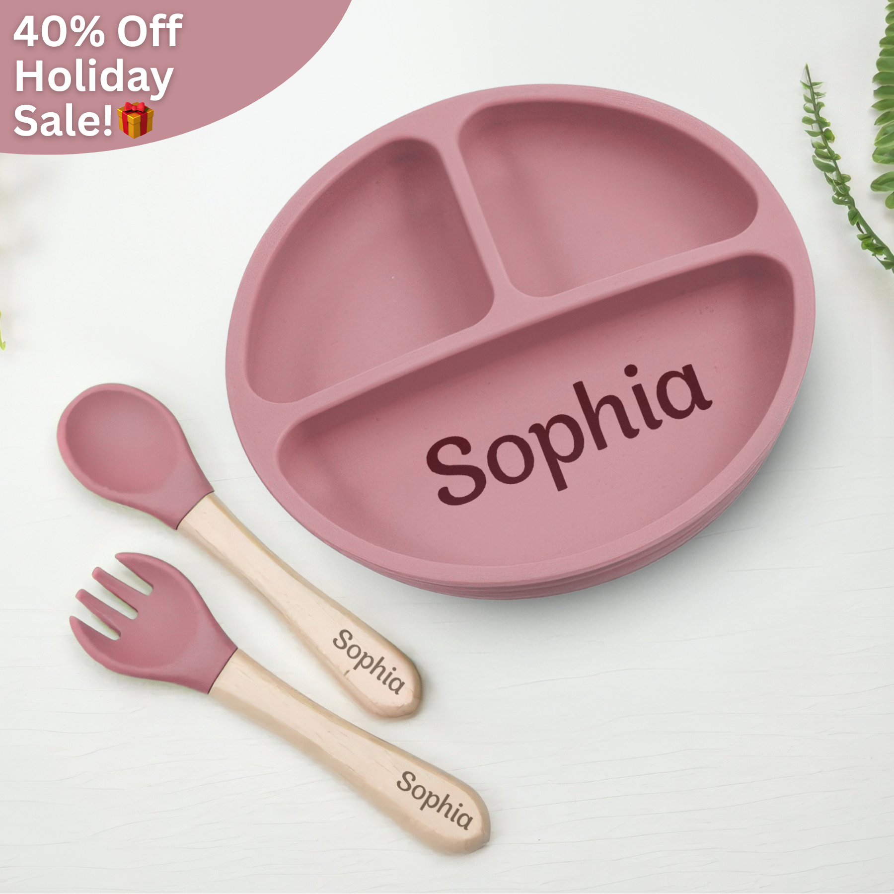 Noah + Nori™ Personalized Baby Feeding Set