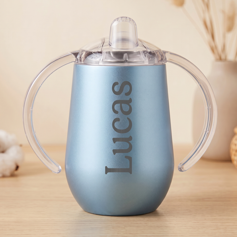 Noah + Nori™ Personalized Tumbler - Frosted Blue