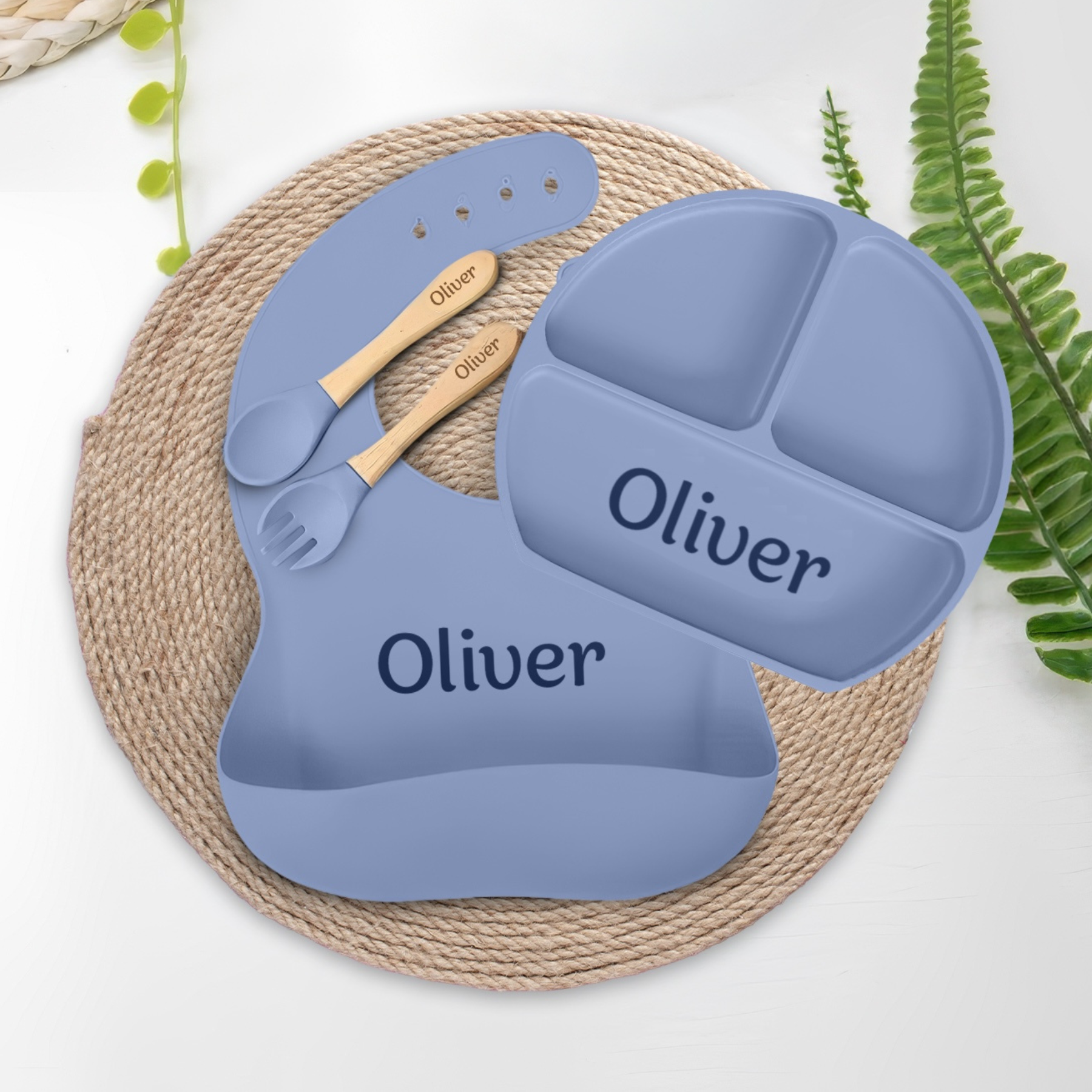 Noah + Nori™ Personalized Baby Feeding Set
