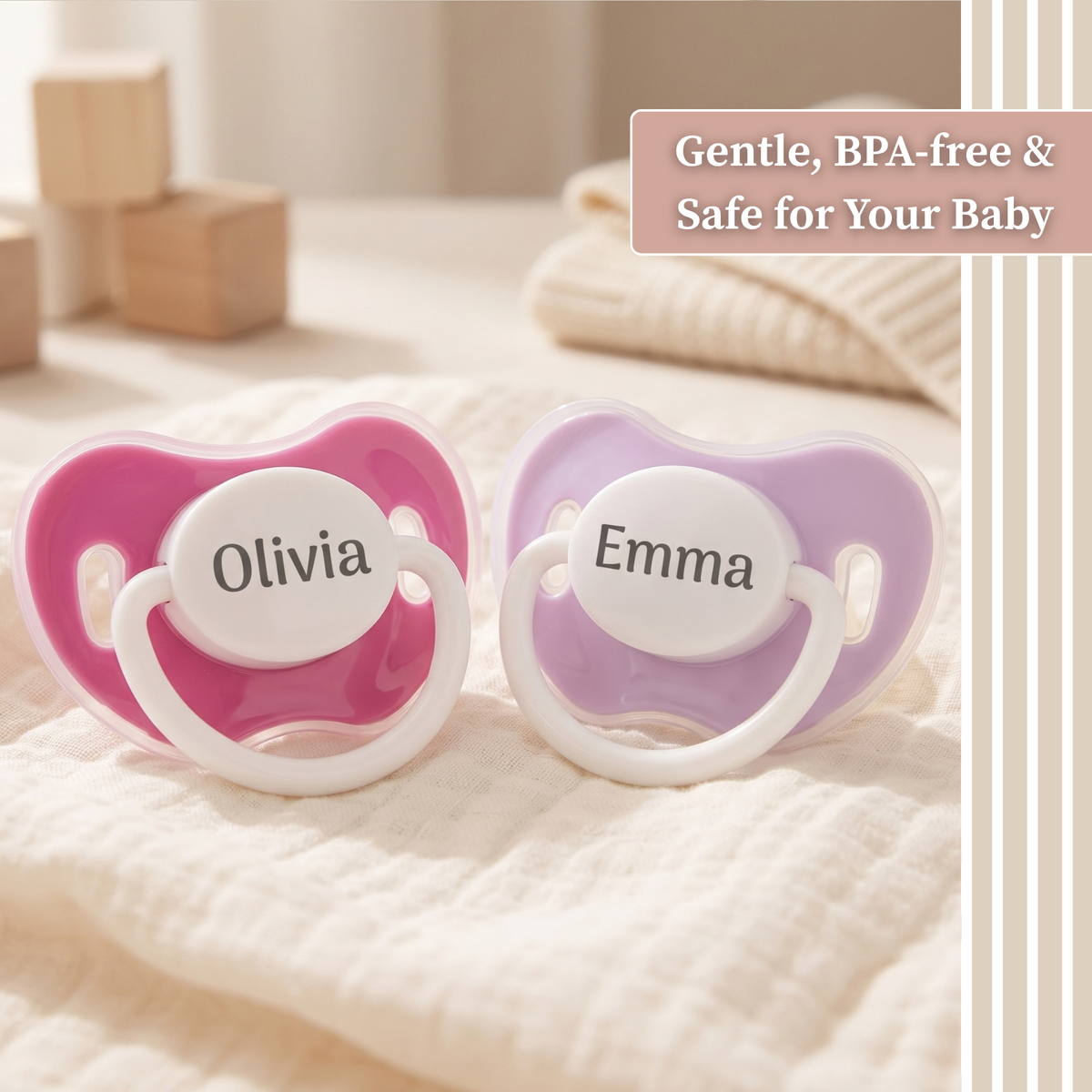 Noah + Nori™ Personalized Pacifier