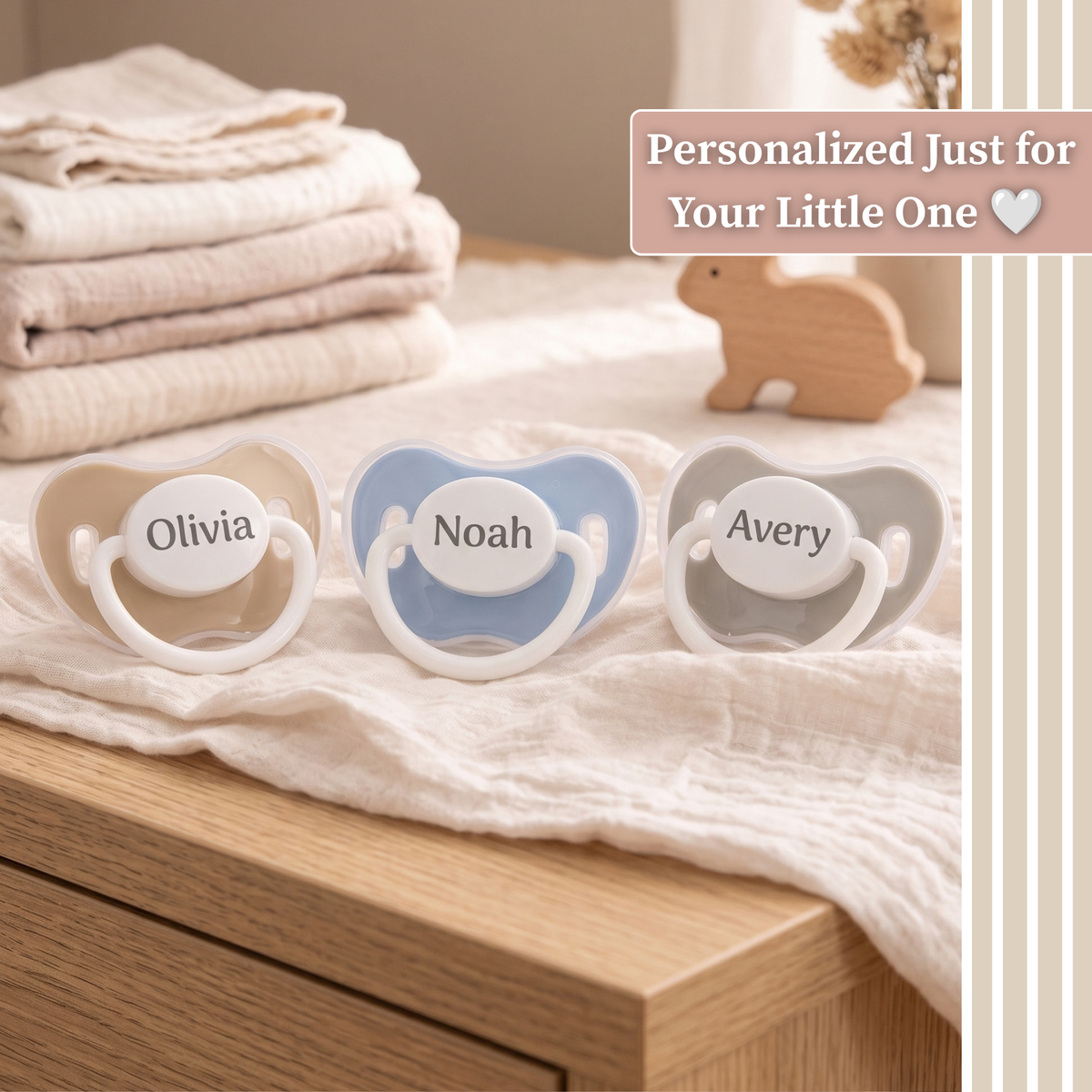 Noah + Nori™ Personalized Pacifier