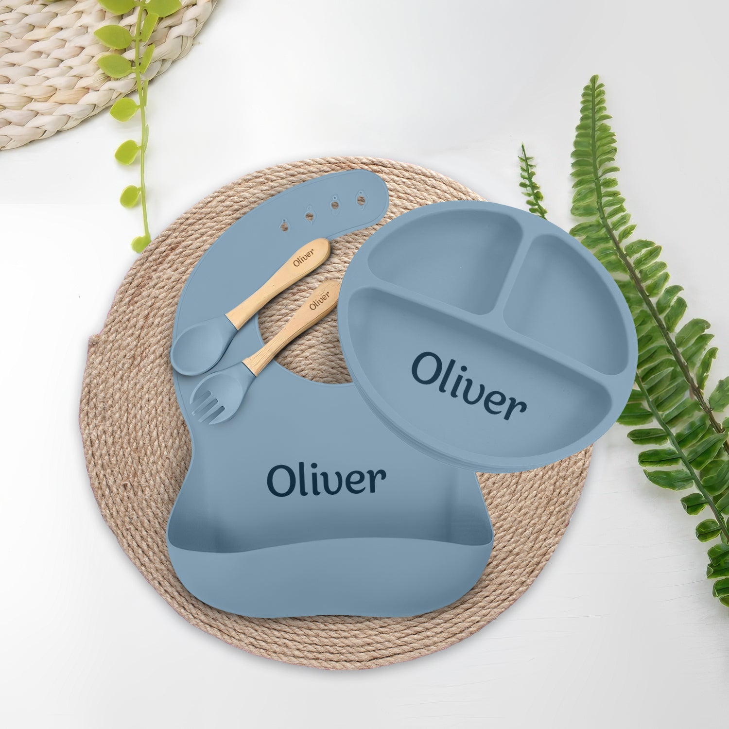 Noah + Nori™ Personalized Baby Feeding Set