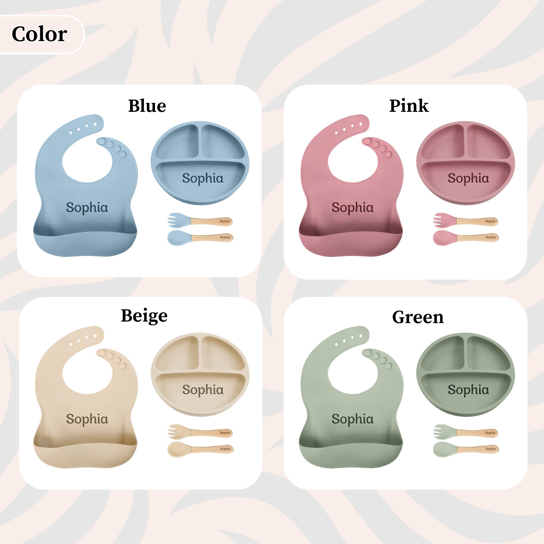 Noah + Nori™ Personalized Baby Feeding Set