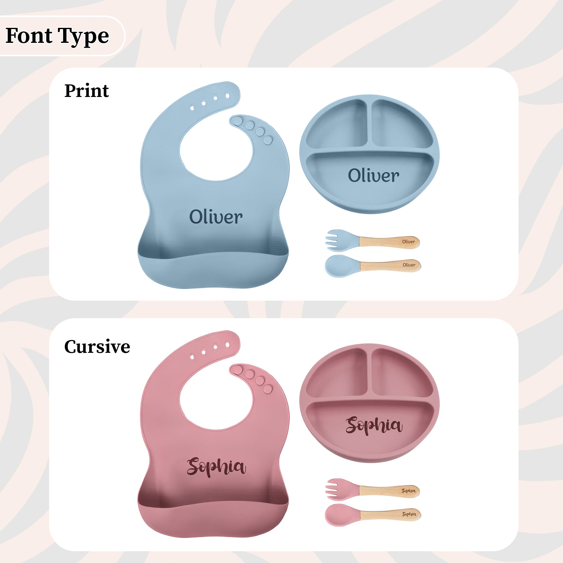 Noah + Nori™ Personalized Baby Feeding Set